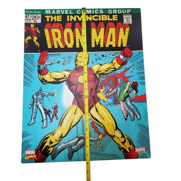 Marvel Avengers Invincible Iron man 16 X 20 Comic Cover Canvas Wall Art Decor - Picture 5 of 7
